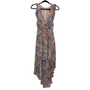NEW ELLIATT Floral high low  Dress Women Size Small